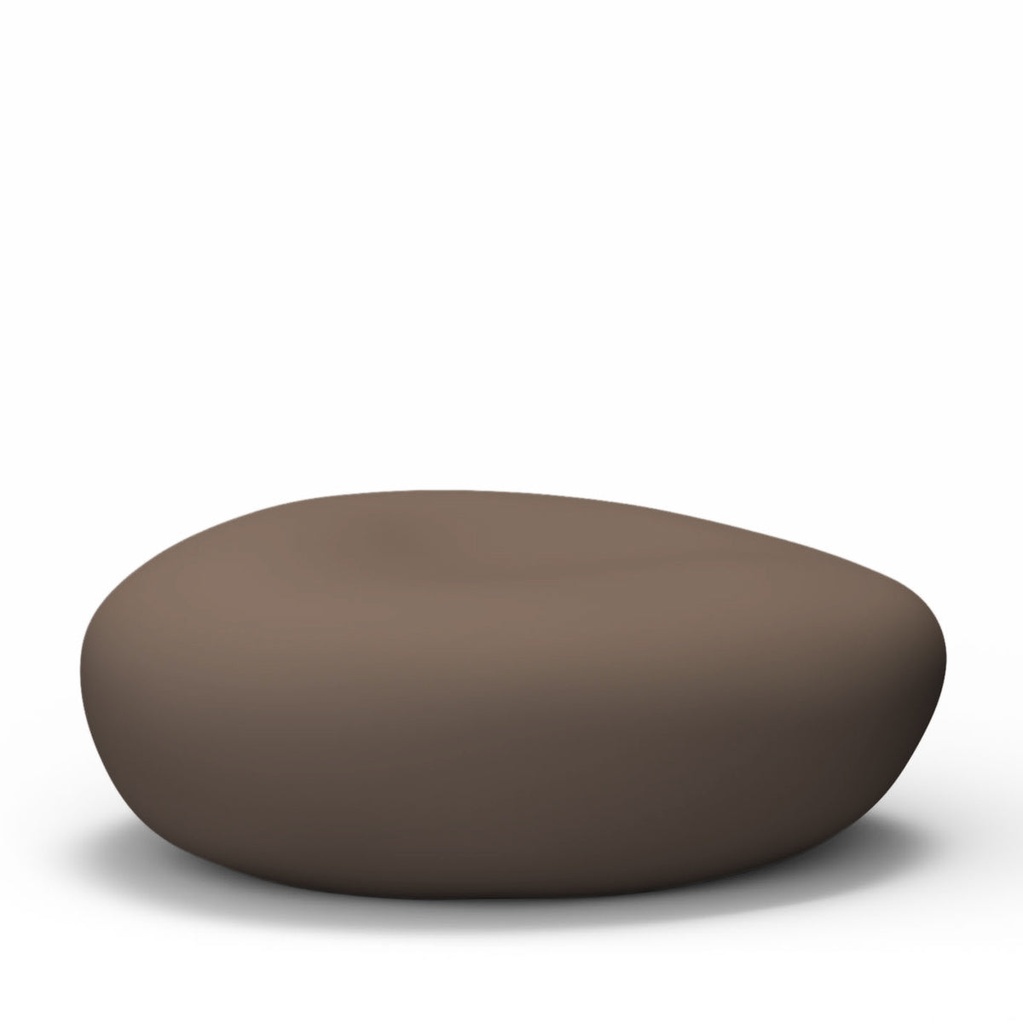 [BC-PEBL-LG-RVEA] Pebble Large Concrete Bench (Riverbed Earth)