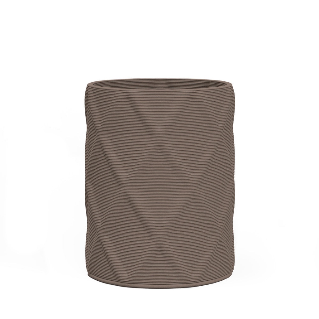 [PL-SOLA-MD-D01-RVEA] Solana Medium Round Planter - Diamond 1 (Riverbed Earth)