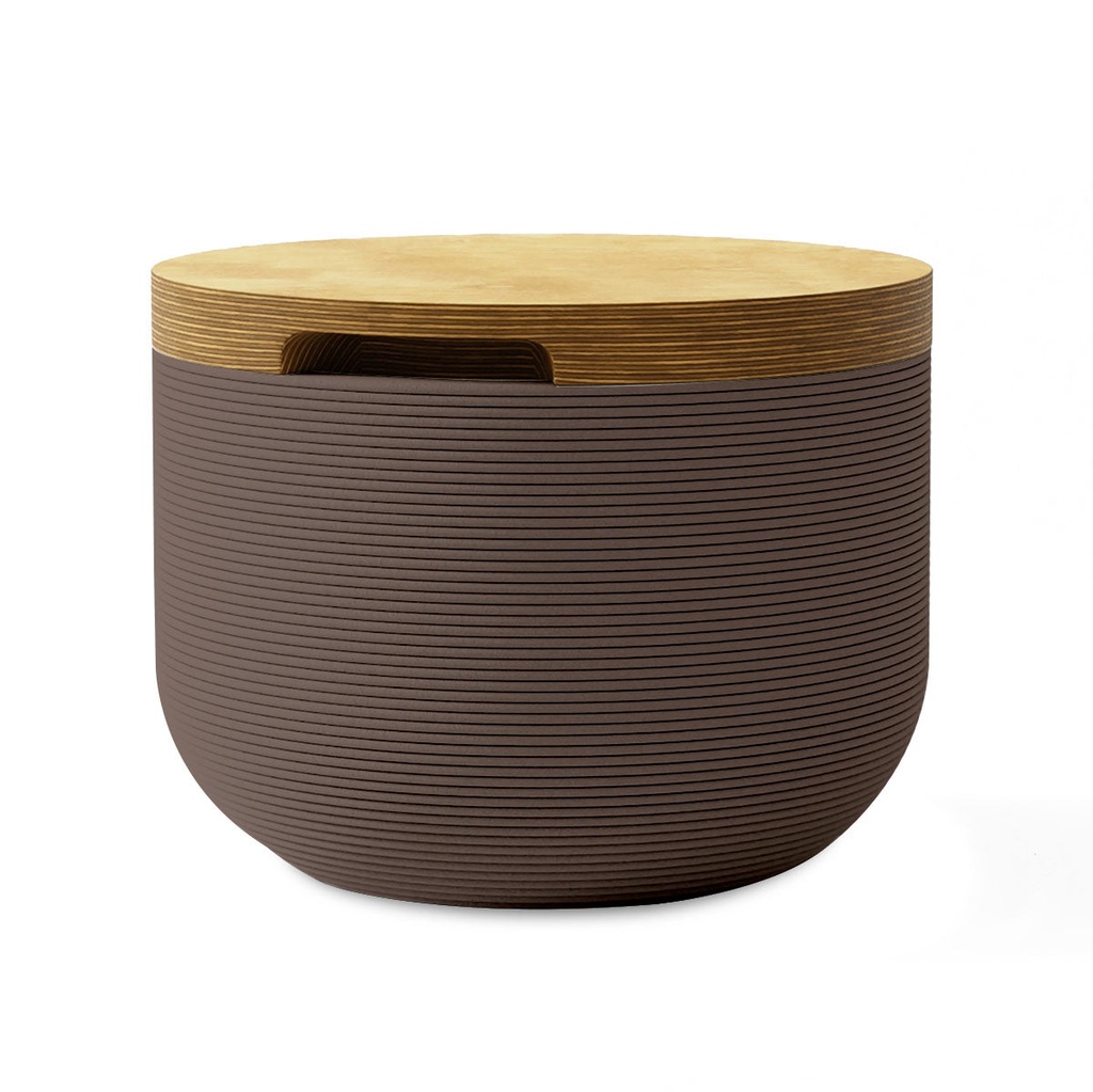 [ST-BOLN.18-P01-RVEA-EY] Bolina Side Table/Stool (Riverbed Earth, Europly)