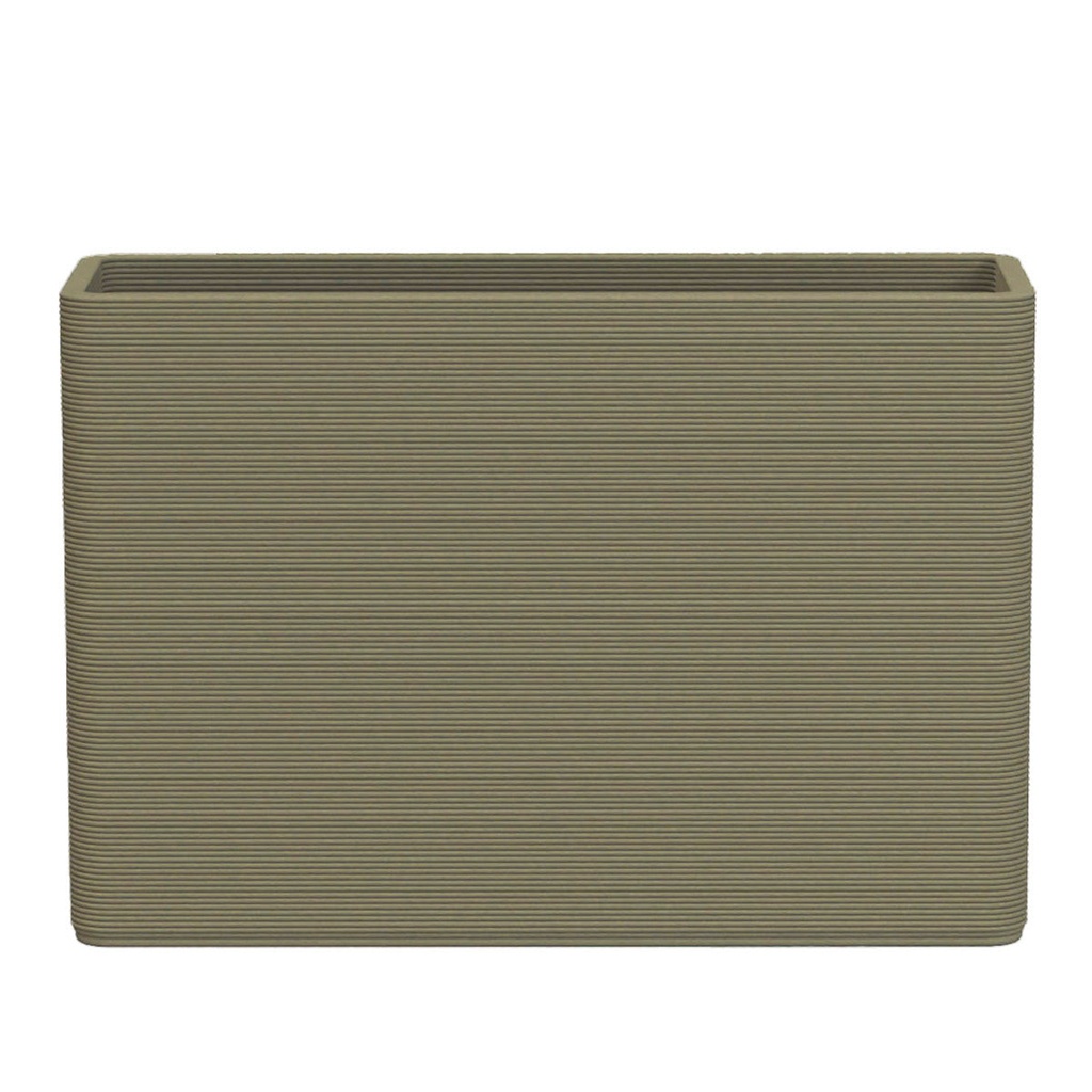 [PL-AVLA-XL-P01-RVEA] Avila Extra Large Rectangular Planter - Stacks (Riverbed Earth)