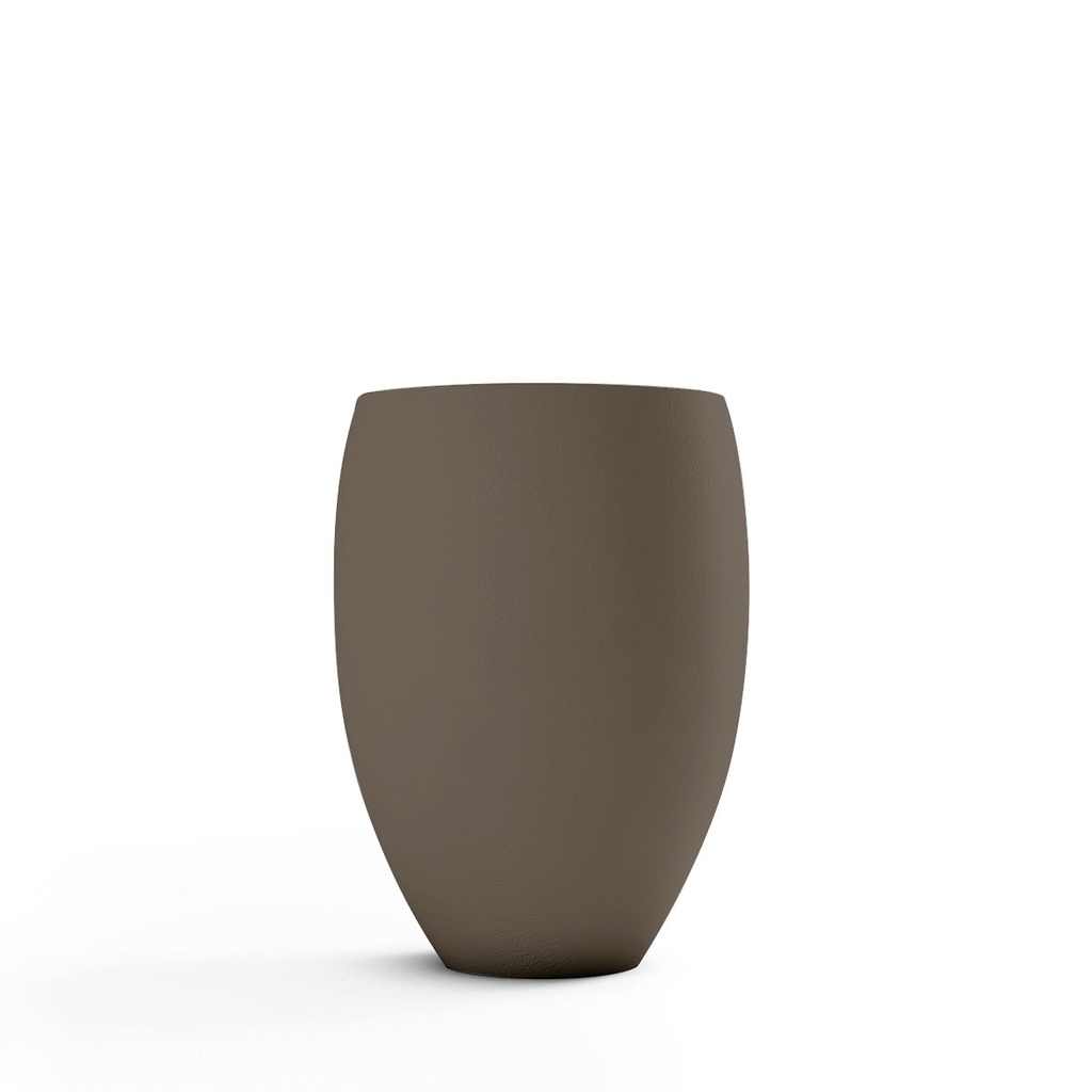 [PL-DLMR-SM-RVEA] Del Mar Small Round Concrete Planter (Riverbed Earth)