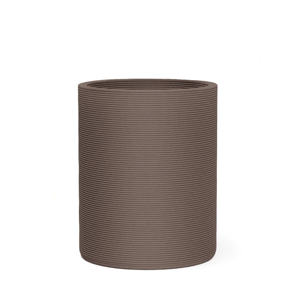 [PL-SOLA-MD-P01-RVEA] DWR Solana Medium Round Planter - Stacks (Riverbed Earth)