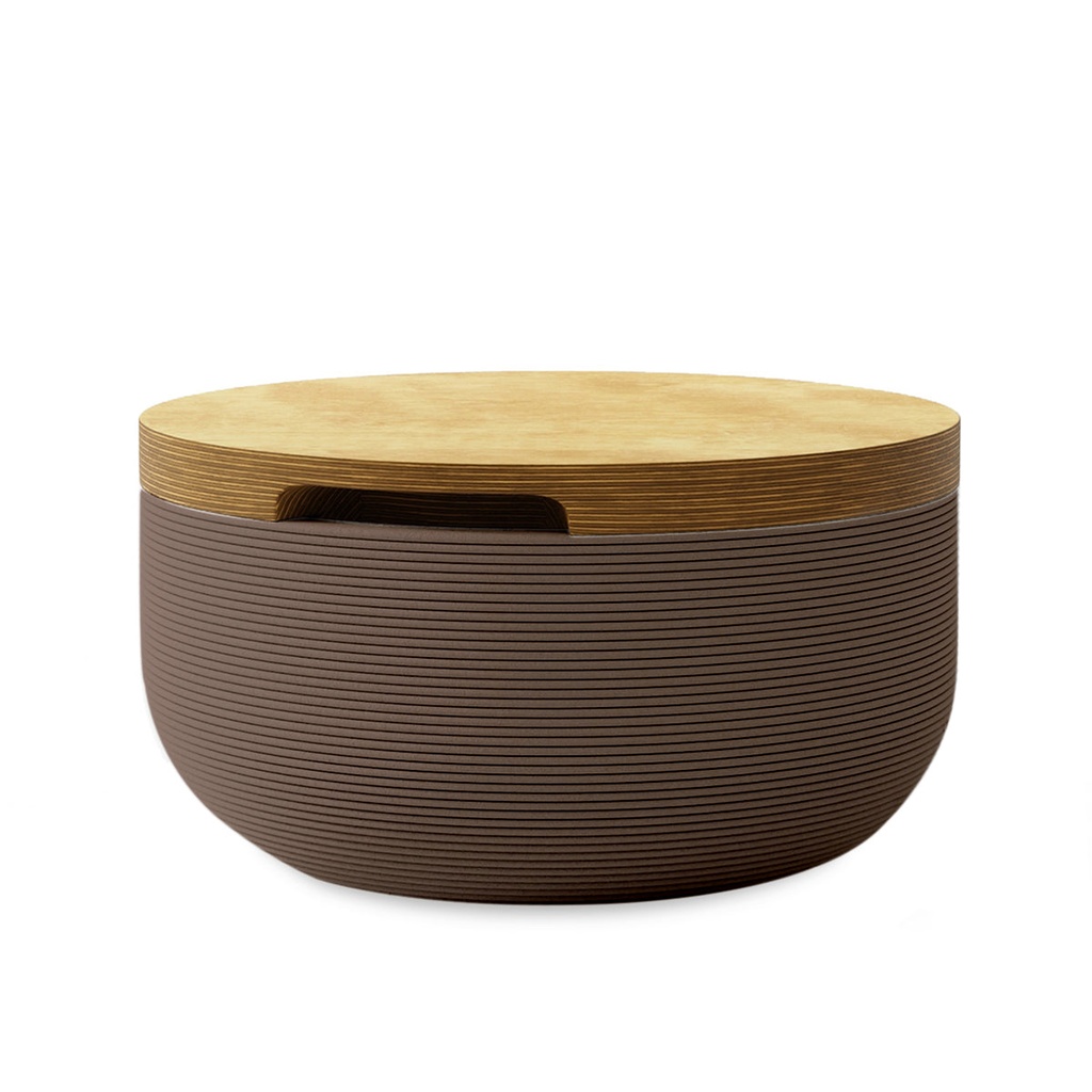 [ST-FARI.22-RVEA-EY] Faria Side Table/Stool (Riverbed Earth, Europly)